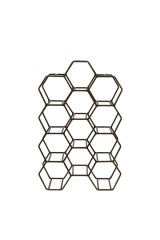 WINE RACK 12 HEXAGON GOLD 